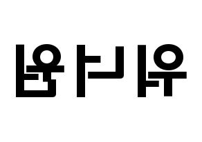 KPOP idol Wanna One Printable Hangul fan sign & concert board resources Reversed