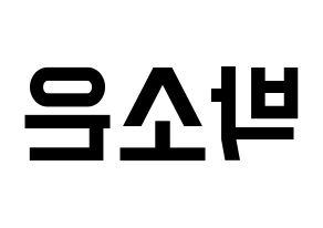 KPOP idol Weeekly  박소은 (Park So-eun, Park So-eun) Printable Hangul name fan sign, fanboard resources for light sticks Reversed