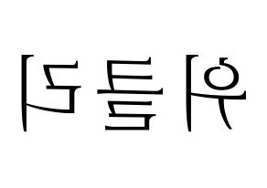 KPOP idol Weeekly Printable Hangul fan sign & concert board resources Reversed