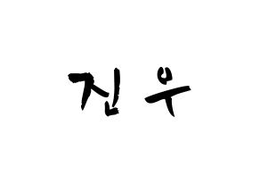 KPOP idol WINNER  김진우 (Kim Jin-woo, Jinwoo) Printable Hangul name fan sign & fan board resources Normal