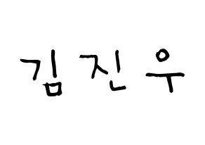 KPOP idol WINNER  김진우 (Kim Jin-woo, Jinwoo) Printable Hangul name Fansign Fanboard resources for concert Normal