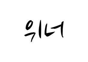 KPOP idol WINNER Printable Hangul fan sign, concert board resources for light sticks Normal