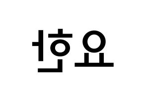 KPOP idol X1  김요한 (Kim Yo-han, Kim Yo-han) Printable Hangul name Fansign Fanboard resources for concert Reversed
