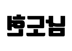 KPOP idol X1  남도현 (Nam Doh-yon, Nam Doh-yon) Printable Hangul name fan sign, fanboard resources for light sticks Reversed