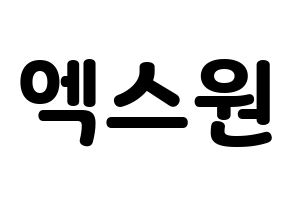 KPOP idol X1 Printable Hangul fan sign & concert board resources Normal
