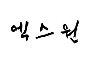 KPOP idol X1 Printable Hangul fan sign & concert board resources Normal